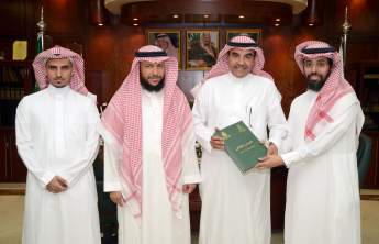 Vice-Rector Delivers the University’s Closing Account of the Fiscal Year 1435/1436 H to Rector   