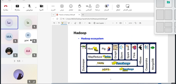 تدريب عملي متقدم يمكّن الطلبة من احتراف معالجة البيانات الضخمة عبر Hadoop