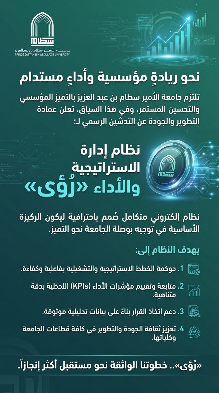 نظام الإدارة الإستراتيجية والأداء "رؤى "