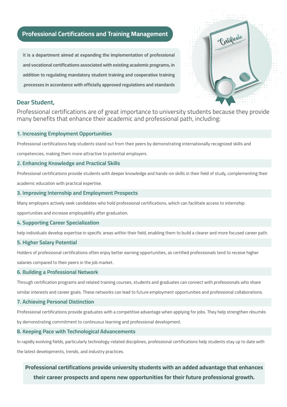 Professional Certifications