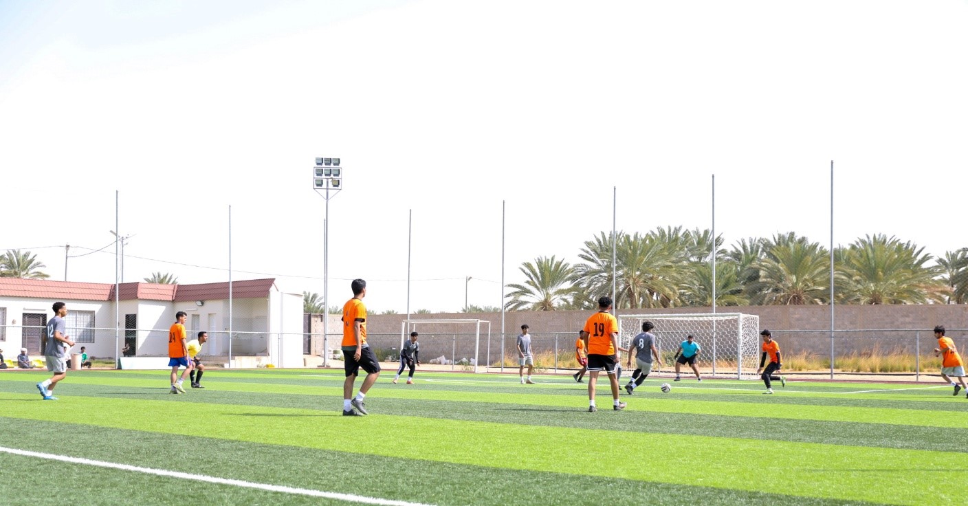 كلية هندسة الوادي تشارك في بطولة كرة القدم ضمن فعاليات الأولمبياد الرياضي الثالث بجامعة الأمير سطام بن عبدالعزيز للفروع