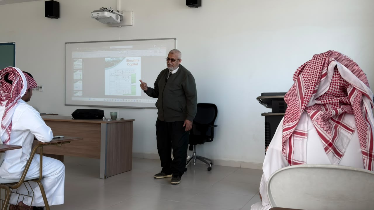 دورة بعنوان "  تعليم برنامج MATLAB and Simulink  2025  باستخدام أدوات الذكاء الاصطناعي " بهندسة وادي الدواسر
