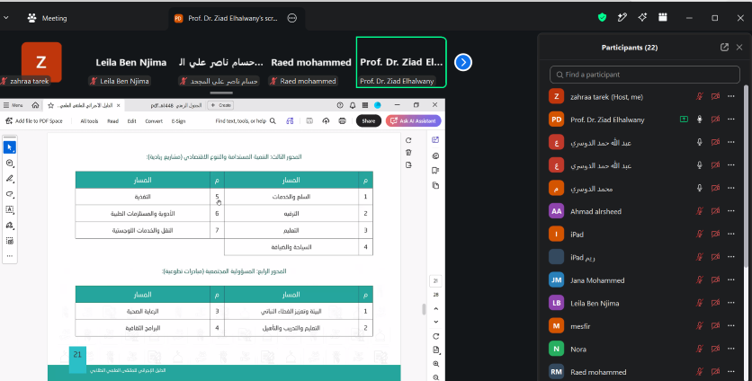 اللقاء التعريفي بالملتقى العلمي الطلابي للعام الجامعي 1448هـ بكلية الهندسة بوادي الدواسر