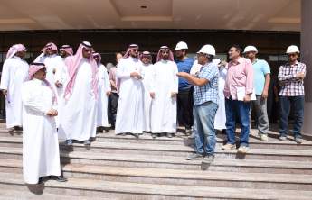 Rector Inspects the University’s Projects on Wadi Addawasir and Slayel