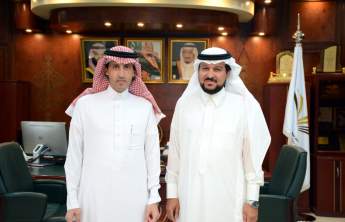 Rector and his Vice for Educational and Academic Affairs Receive the Acting Dean of Preparatory Year