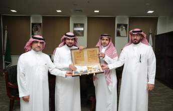 Rector Receives the Annual Report of the Education College of in Wadi Al-Dawasir