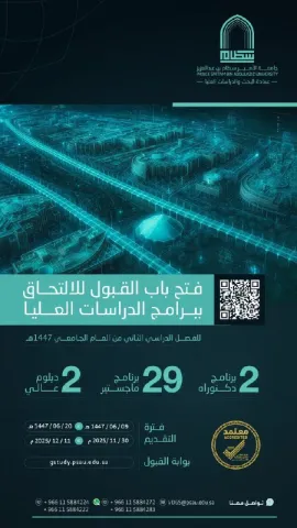 فتح القبول في برامج الدراسات العليا