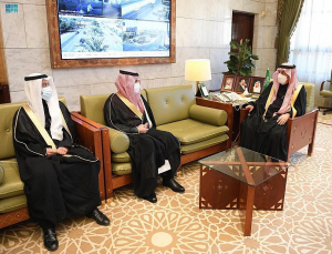 Prince of Riyadh Receives the president of PSAU
